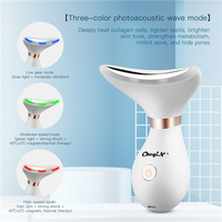 CkeyiN V Shaped Facial Liting Device odchudzanie twarzy zaostrzenie maszyna czerwona terapia światłem szyi EMS masażer usuwanie podwójnego podbródka 5